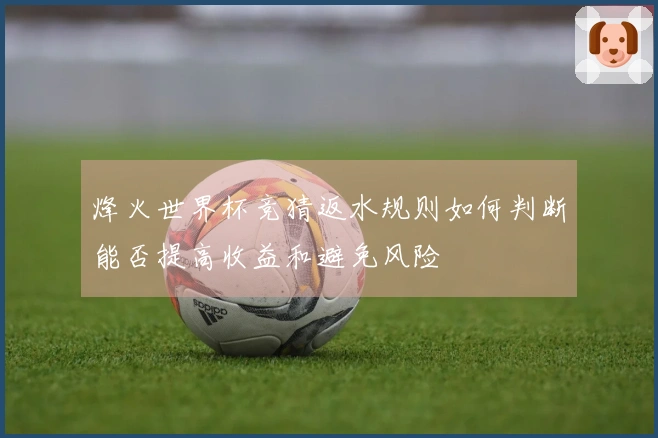 烽火世界杯竞猜返水规则如何判断能否提高收益和避免风险